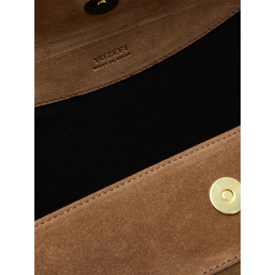 26FW 유제피 숄더백 OYSTER SHOULDE SUEDE COGNA - YUZEFI