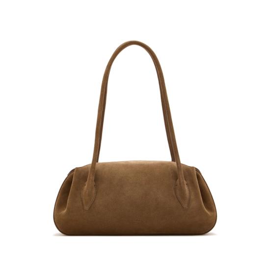 26FW 유제피 숄더백 OYSTER SHOULDE SUEDE COGNA