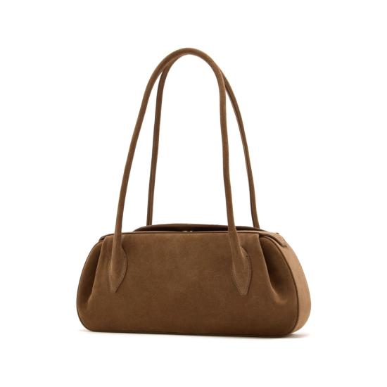 26FW 유제피 숄더백 OYSTER SHOULDE SUEDE COGNA - YUZEFI
