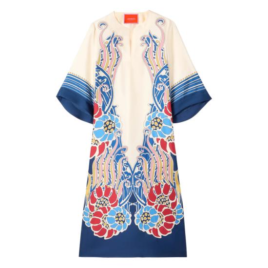 26SS 라 더블제이 미디 원피스 DRE0564 SIL006LEM0 BU03 NEUTRALS BLUE