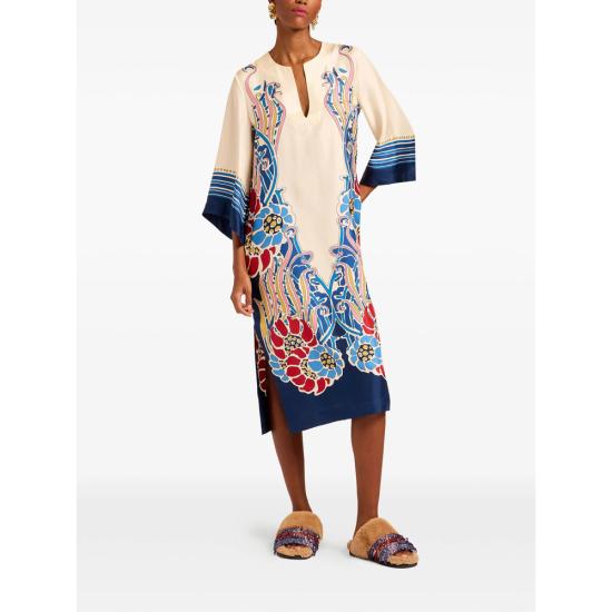 26SS 라 더블제이 미디 원피스 DRE0564 SIL006LEM0 BU03 NEUTRALS BLUE - LA DOUBLEJ