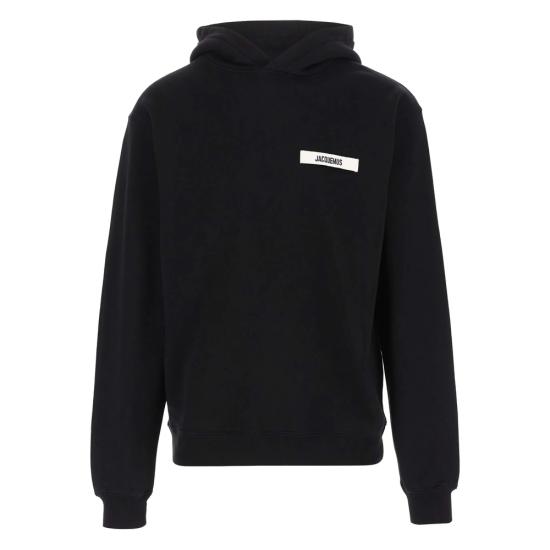 26FW 자크뮈스 그로그랭 후드 티셔츠 HOM00247 AJ00126 990 BLACK