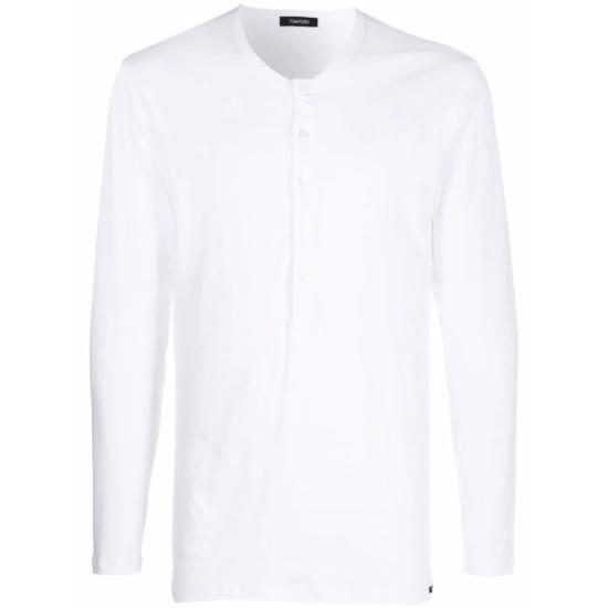 26SS 톰포드 긴팔 티셔츠 T4M151040 100 WHITE