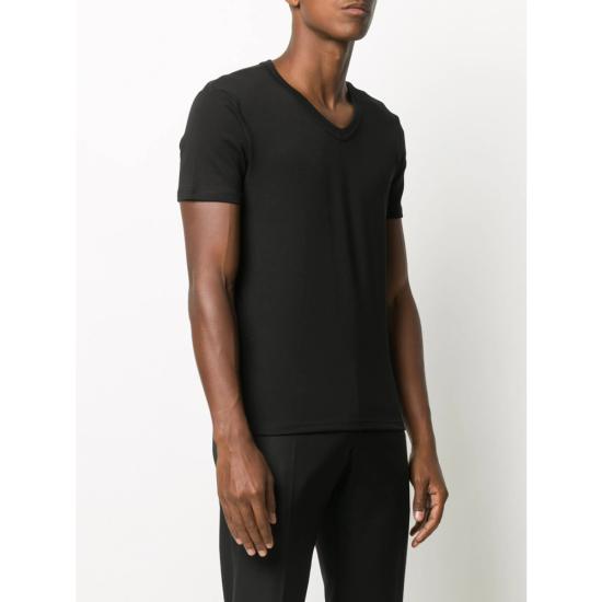 26FW 톰포드 V넥 반팔 티셔츠 T4M091040 002 BLACK - TOMFORD
