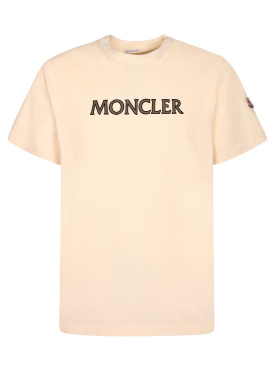 26SS 몽클레어 로고 프린트 코튼 티셔츠 8C00075 89B8U 060 White