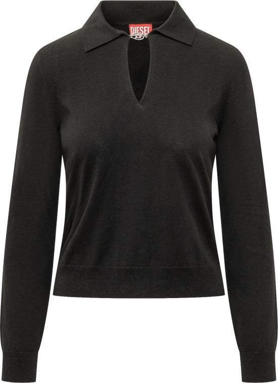 26FW 디젤 긴팔 티셔츠 A238880JMCP9XX BLACK