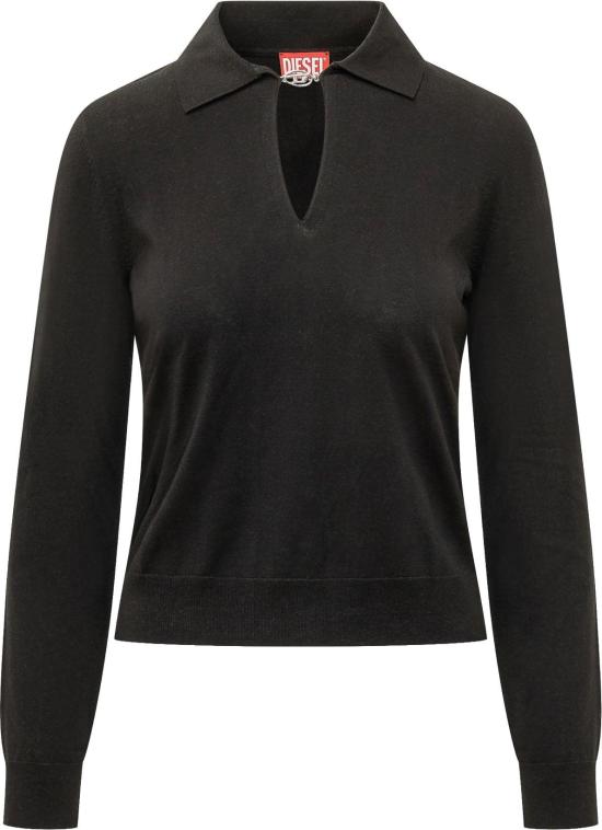 26FW 디젤 긴팔 티셔츠 A238880JMCP9XX BLACK
