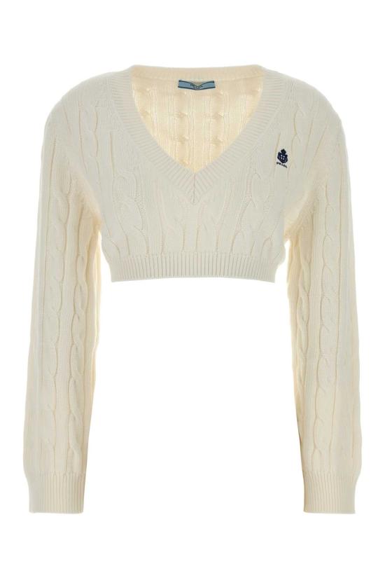 26FW 프라다 스웨터 P24D3NSOOO19VL F0009 White