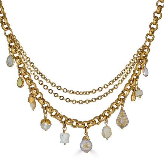  로니 폴 주얼리 목걸이/팬던트 어스톤 참 목걸이 - LONI PAUL JEWELRY