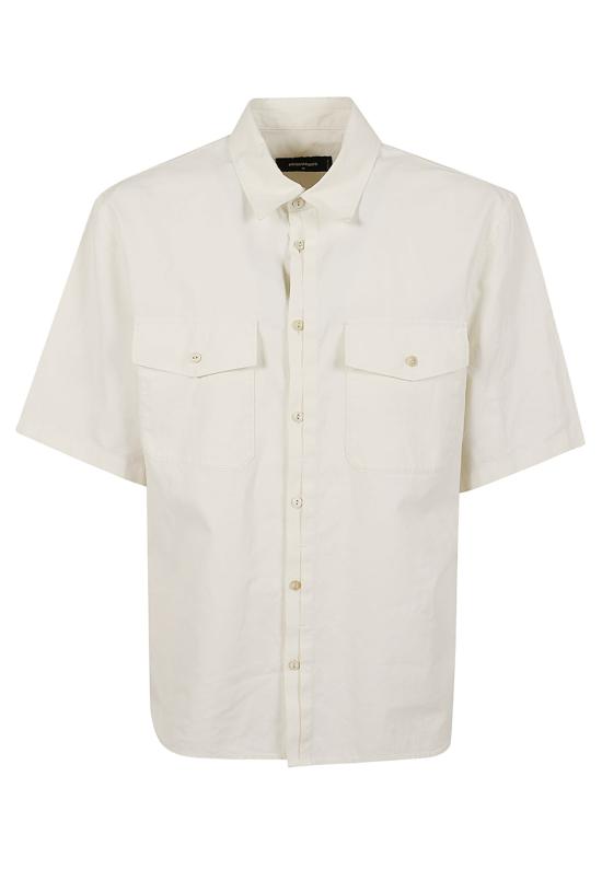26SS 디스퀘어드2 반팔 셔츠 S74DM0979 D35457 100 WHITE