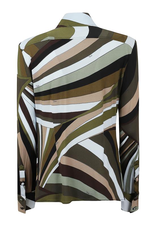 26SS 에밀리오푸치 블라우스 6HJJ05 6H757 008 KHAKI BLUE - EMILIO PUCCI