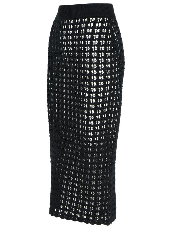 25SS 돌체앤가바나 미디 스커트 FXO13T JCVWHN0000 Black - DOLCE & GABBANA