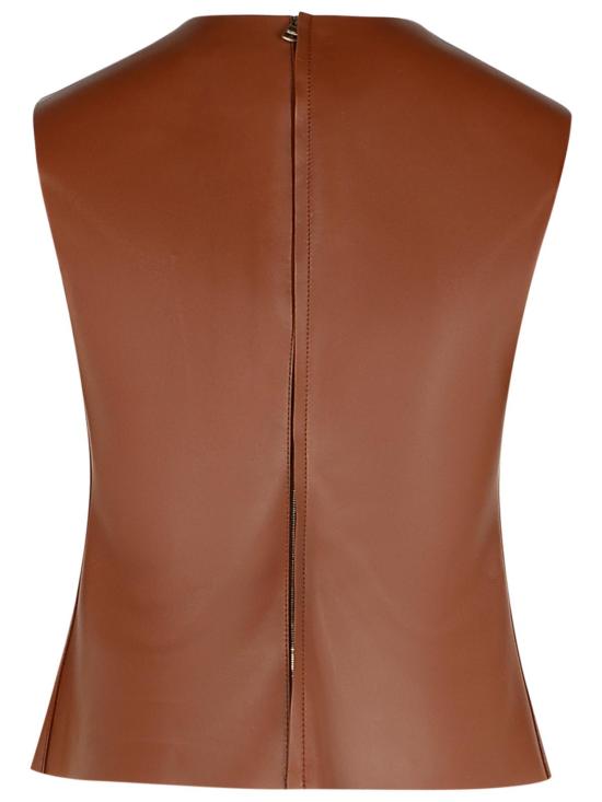 25SS JW앤더슨 민소매 티셔츠 LT0054 LT0117621 Brown - JW ANDERSON