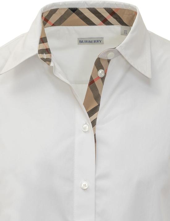 26FW 버버리 레귤러 핏 코튼 포플린 셔츠 8111217A1464 WHITE - BURBERRY
