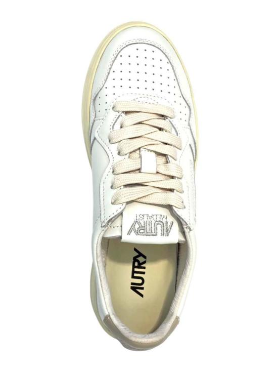 26FW 오트리 메달리스트 로우 레더 스니커즈 AULWLL27 Bianco - AUTRY