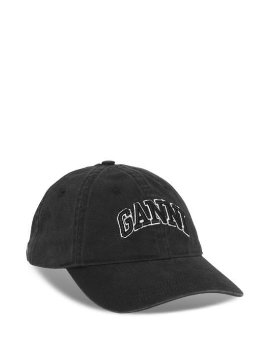 26FW 가니 로고 캔버스 볼캡 A6900 099 Black