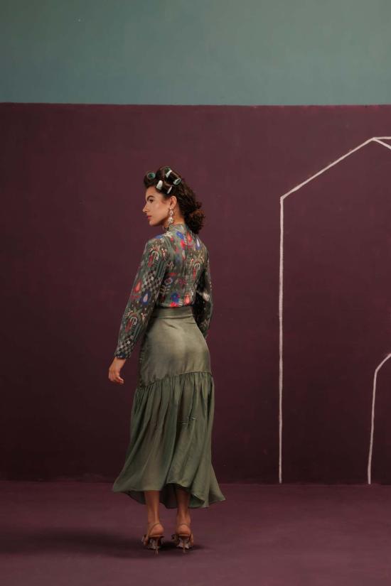  Maison Qala 롱 스커트 더 프리 파티 포트레이트 코오드 세트 - OTHER BRANDS