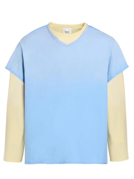26FW 파운드 긴팔 티셔츠 FOPF26TT16012 6583 Azzurro