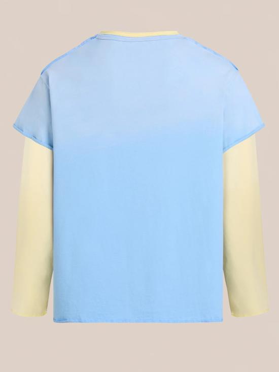 26FW 파운드 긴팔 티셔츠 FOPF26TT16012 6583 Azzurro - FOUND