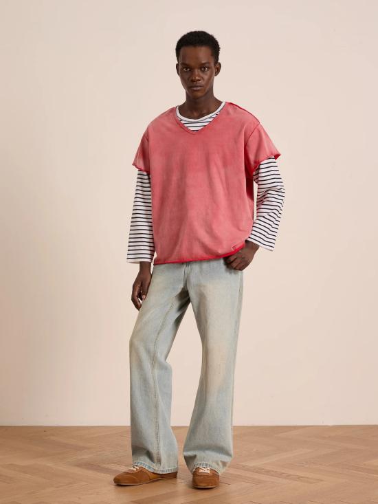 26FW 파운드 긴팔 티셔츠 FOPF26TT16012 6582 Rosso - FOUND