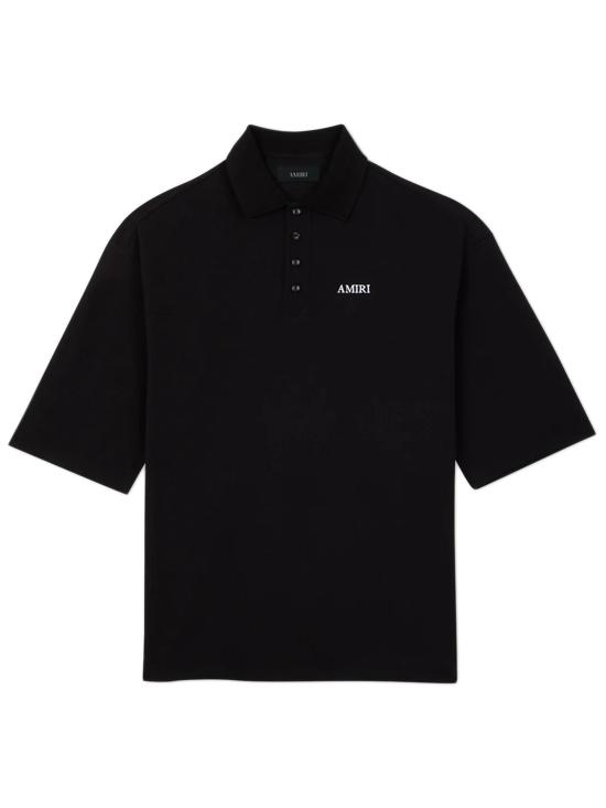 26FW 아미리 폴로 티셔츠 AM326JR018 0002 Nero