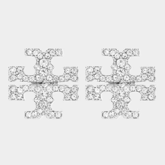 26FW 토리버치 이어링 158535 042 TORY SILVER CRYSTAL