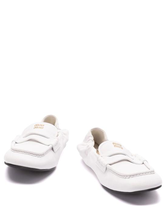 26FW 미우미우 루슈 나파 레더 로퍼 5D341EFD005 EFX F0009 BIANCO - MIU MIU