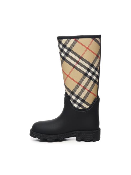 26FW 버버리 러버 마쉬 스탬프 하이 부츠 8111677 A1189 BLACK - BURBERRY