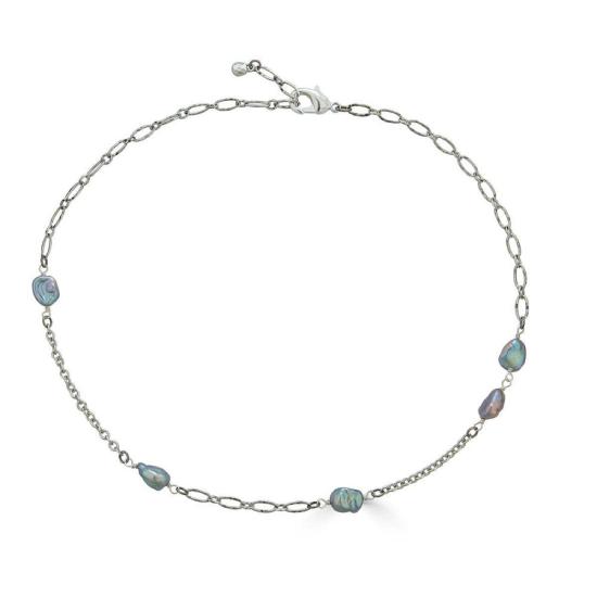  로니 폴 주얼리 목걸이/팬던트 케시 진주 목걸이 회색 - LONI PAUL JEWELRY