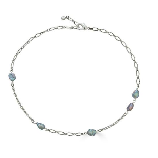  로니 폴 주얼리 목걸이/팬던트 케시 진주 목걸이 회색 - LONI PAUL JEWELRY