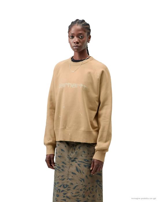 26FW 칼하트 WIP 긴팔 티셔츠 I036843 07EEJ CAMEL - CARHARTT WIP