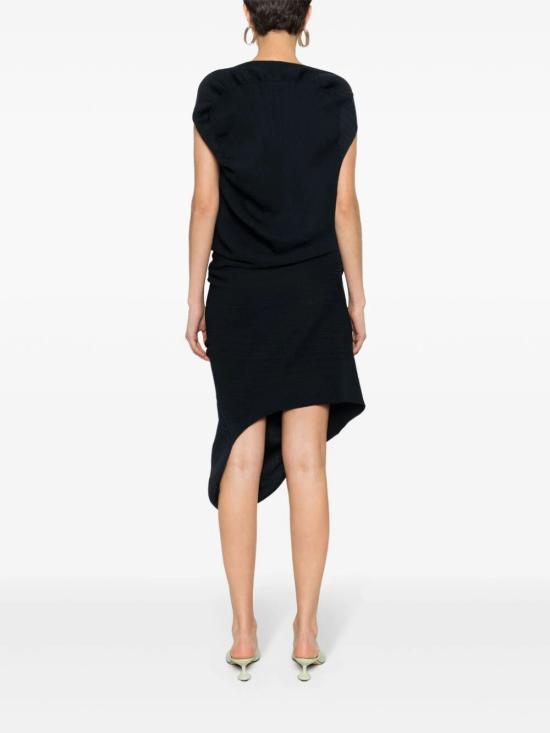 26FW 이세이 미야케 에어레이트 미디 드레스 IM46KH816 79 DARK NAVY - ISSEY MIYAKE