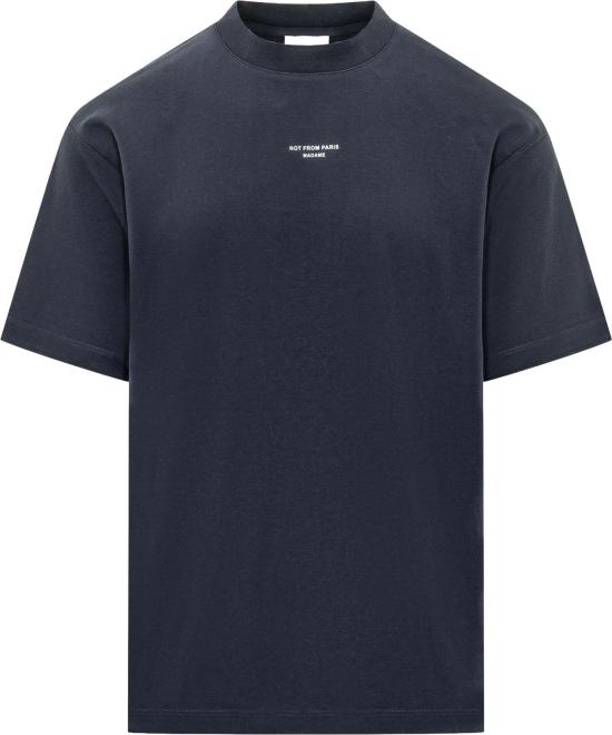 26FW 드롤드무슈 반팔 티셔츠 PERMTS202CO002NY NAVY
