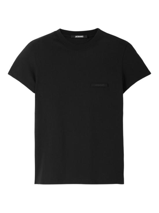 26FW 자크뮈스 그로그랭 로고 솟슬리브 티셔츠 TSW00550AJ00029 990 NERO