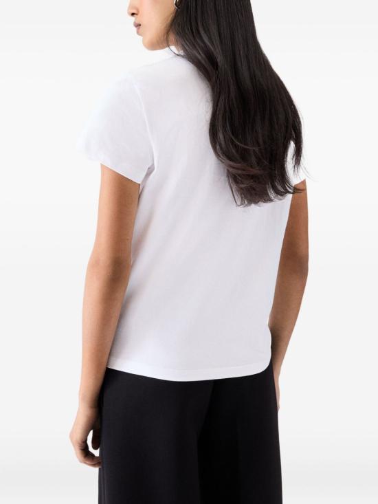 26FW 자크뮈스 그로그랭 로고 솟슬리브 티셔츠 TSW00550AJ00029 100 Bianco - JACQUEMUS