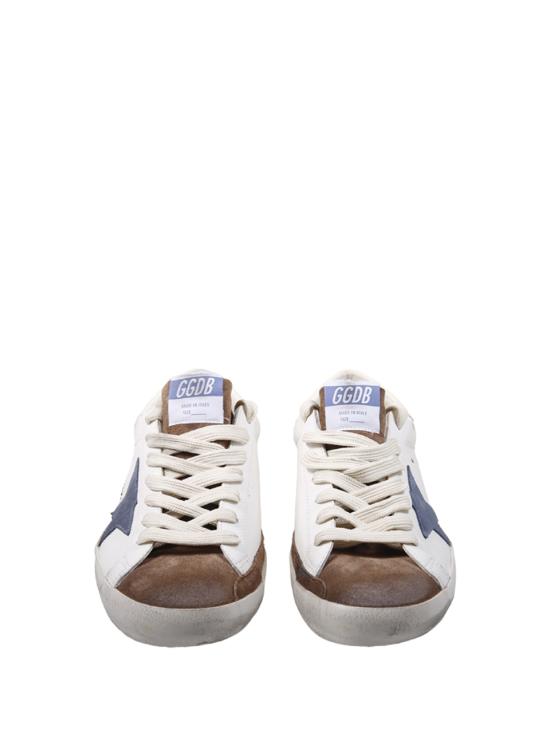 26FW 골든구스 스니커즈 GMF00102 F008695 83401 WHITE BROWN BLUE DENIM CREAM - GOLDEN GOOSE