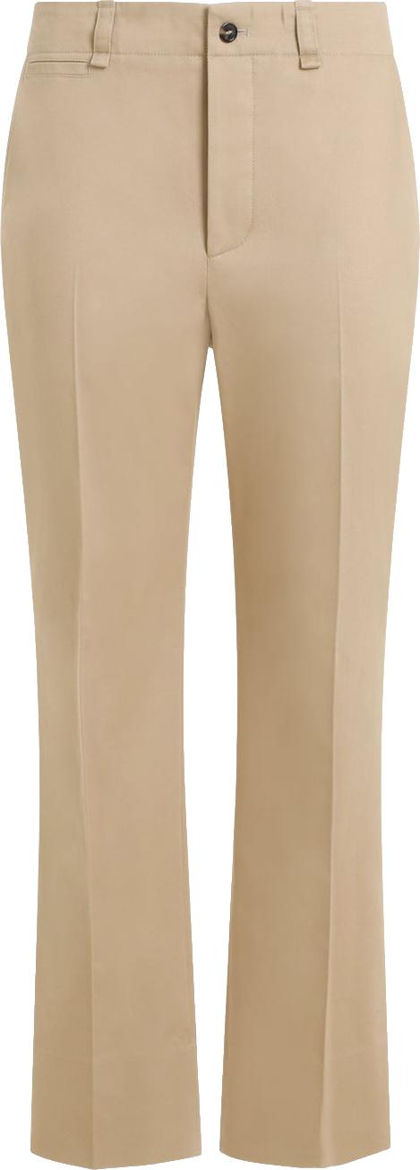  생로랑 코튼 드릴 스트레이트 레그 팬츠 786680Y1A622965BEIGE DIVERS
