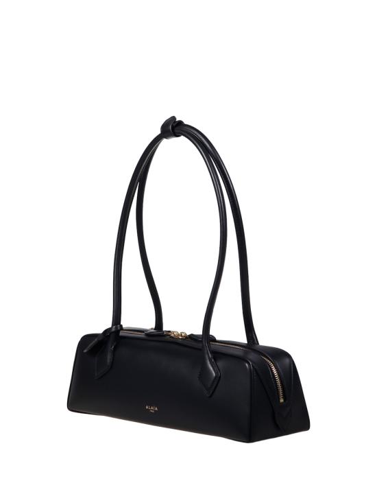 26FW 알라이아 르 테켈 미디움 레더 숄더백 AA1S06033I061 999 NOIR - ALAIA