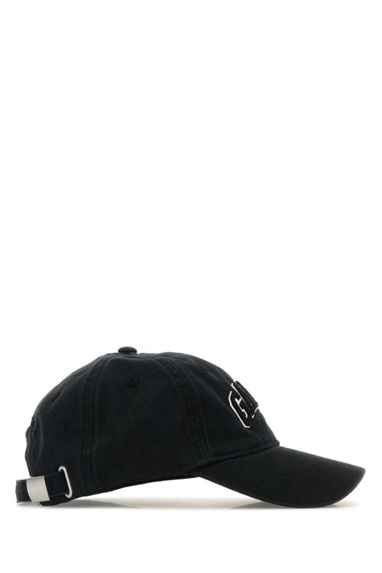 26FW 가니 로고 캔버스 볼캡 A6900 099 Black - GANNI