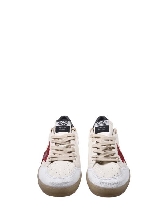 26FW 골든구스 스니커즈 GMF00117 F008742 15987 BUTTER BEIGE WHITE RED SILVER - GOLDEN GOOSE
