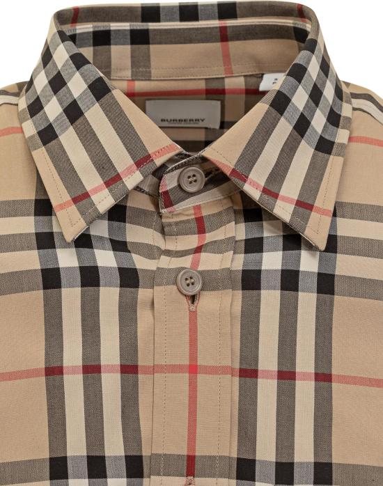26FW 버버리 체크 코튼 셔츠 8070577A7028 BEIGE - BURBERRY