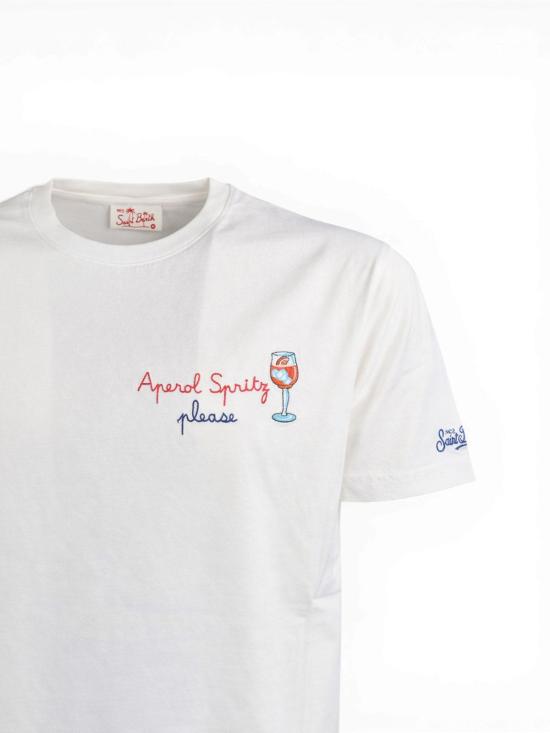 26SS 세인트바쓰 반팔 티셔츠 POT000101997L01997L White - MC2 SAINT BARTH