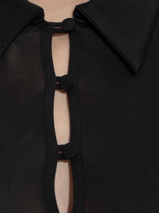 26SS 가니 긴팔 티셔츠 A1040237099 Black - GANNI