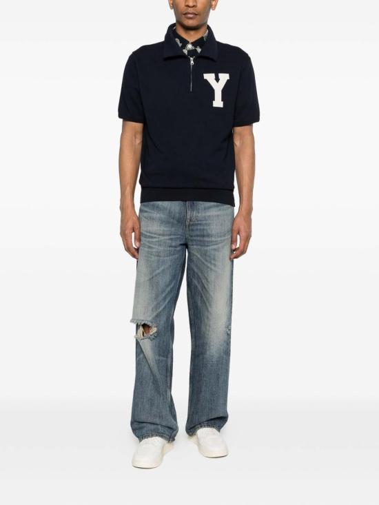 26SS CHESPEAKE 폴로 티셔츠 CHSPKPE26720MCYANKEESNVY Dark Blue - OTHER BRANDS