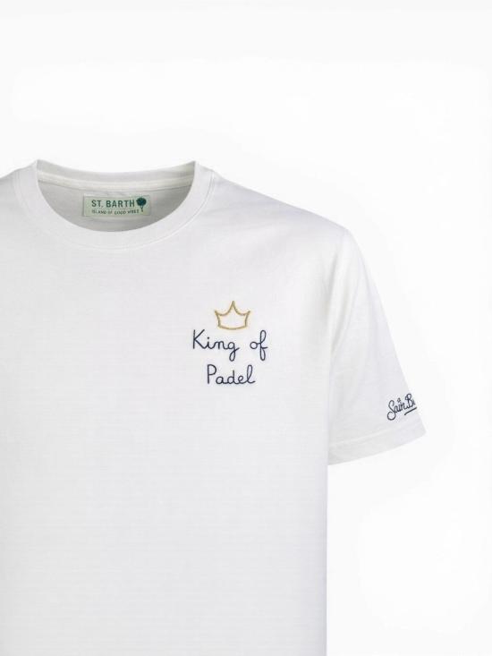 26SS 세인트바쓰 반팔 티셔츠 POT000101993L01993L White - MC2 SAINT BARTH