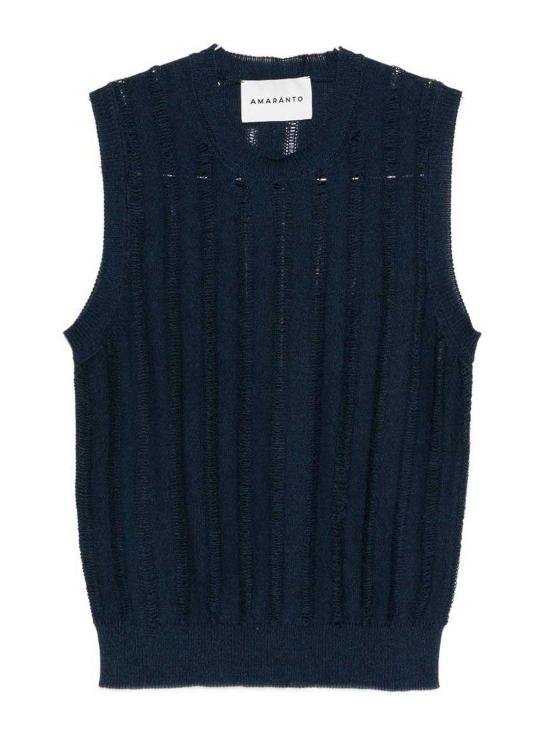 26SS 아마란토 니트 베스트 B9AB0038ABU87M Dark Blue