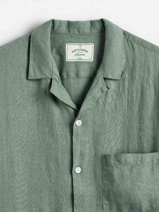 26SS 포르투기스플란넬 반팔 셔츠 SS26067DRYGREEN Green - PORTUGUESE FLANNEL
