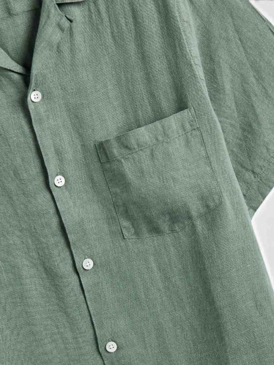 26SS 포르투기스플란넬 반팔 셔츠 SS26067DRYGREEN Green - PORTUGUESE FLANNEL