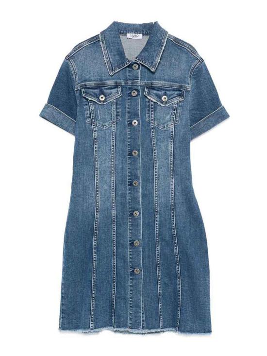 26SS 리우조 데님 원피스 UA6175DS05778998 Medium Wash