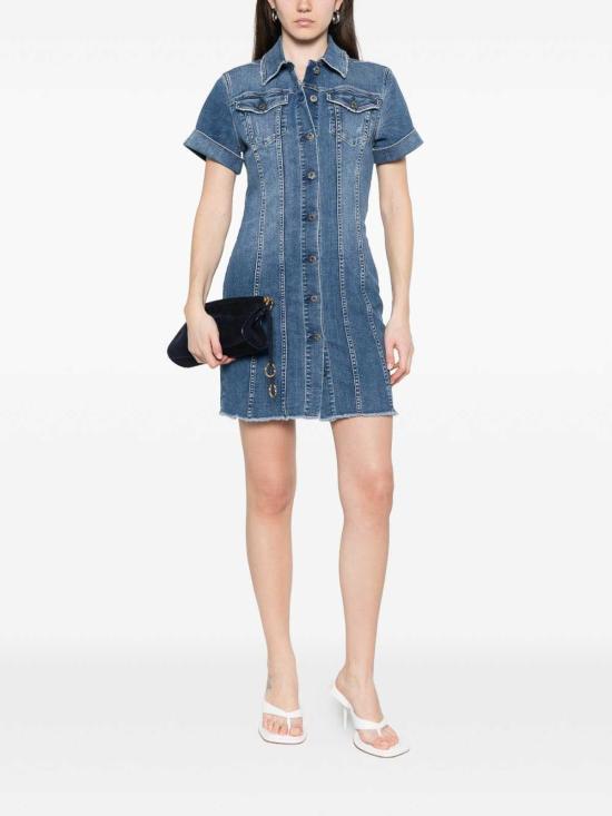 26SS 리우조 데님 원피스 UA6175DS05778998 Medium Wash - LIU JO